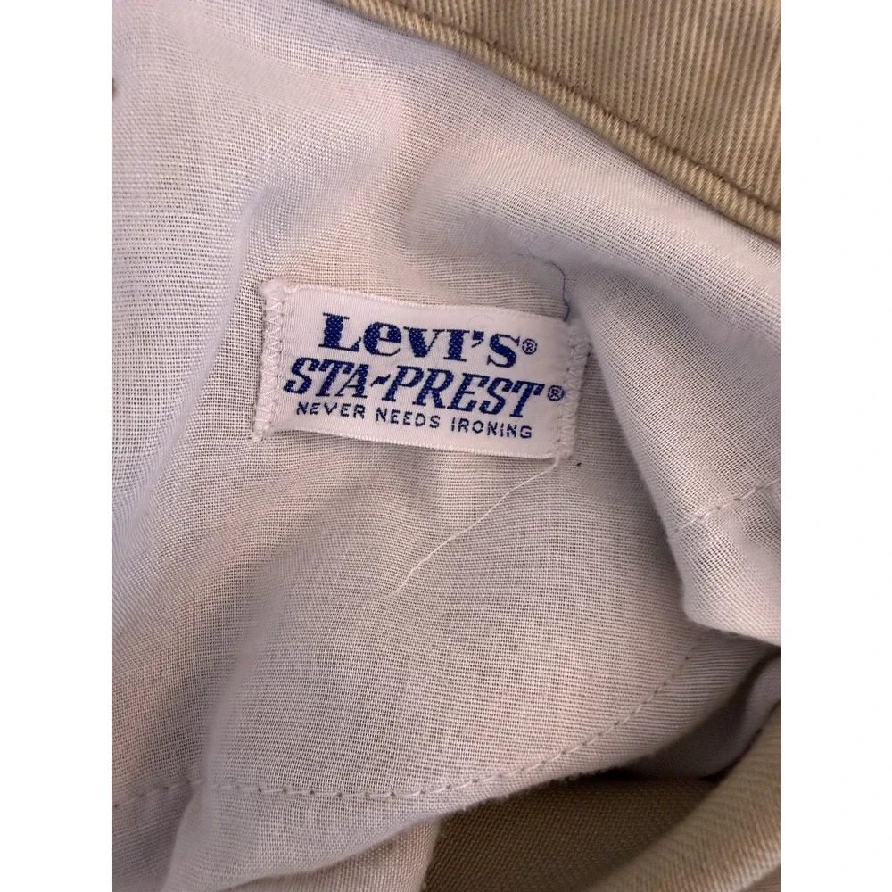 VTG Levi's Sta-Prest Bootcut 517 Pants Men's Actual‎ Size 33x26 Khaki Beige USA